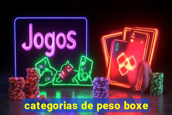 categorias de peso boxe